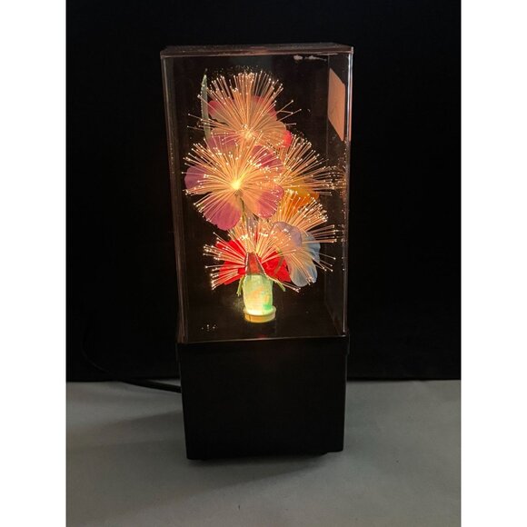 Ho Ho Arts Fiber Optic LED Flower Lamp With Black Base & Multicolor Glow - Picture 12 of 14